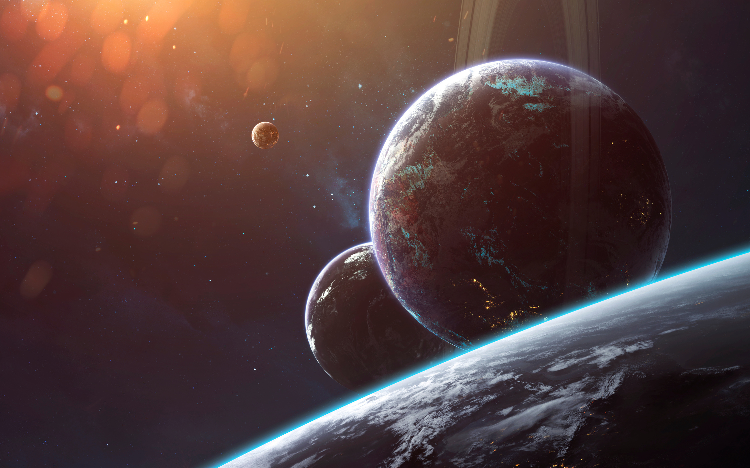 Deep space, beauty of endless cosmos. Science fiction wallpaper. Elements of this image furnished by NASA